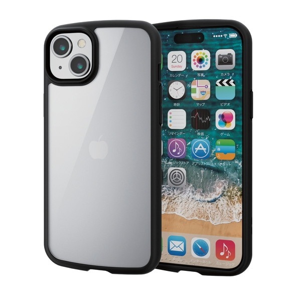 ELECOM ���쥳�� PM-A23BTSLFCBK iPhone 15 Plus �ʎ��̎ގ؎��Ďގ����� TOUGH SLIM LITE �̎ڎ��ю��׎� ���̎��؎� ���Ď׎��̎ߎ�������° �̎ގ׎����ڥ���󥻥��Բġ��̳�ƻ����Υ�������Բġ�