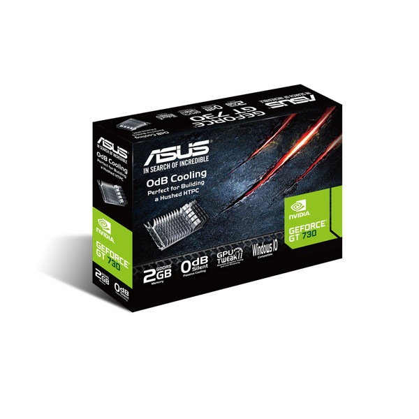 ASUS VGA GT730-SL-2GD5-BRK 2GB GDDR5 ����ե��å������� NVIDIA GeForce GT 730 / HDMI 1.4a �ե���쥹�߷� 2�����å� GPU Tweak II �ڥ���󥻥��Բġ��̳�ƻ����Υ�������Բġ�