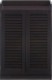不二貿易 ルーバーシューズボックス(オープントップ) ブラウン SBO-6033BR 商品コード98993【代引・日時指定・キャンセル不可・北海道沖縄離島配送不可】 -お取リ寄せ-