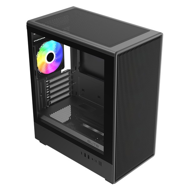 CoolerMaster PC������ �ߥɥ륿� �֥�å� E350-KGNN-S00��Elite 350 Black��Micro-ATX�б� ����ѥ����߷� �ڥ���󥻥��Բġ��̳�ƻ����Υ�������Բġ�