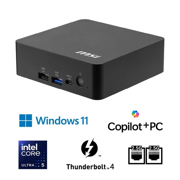 4711377481588 【10月1日発売】MSI ミニPC Cubi NUC AI+ 3MG-033JP AI