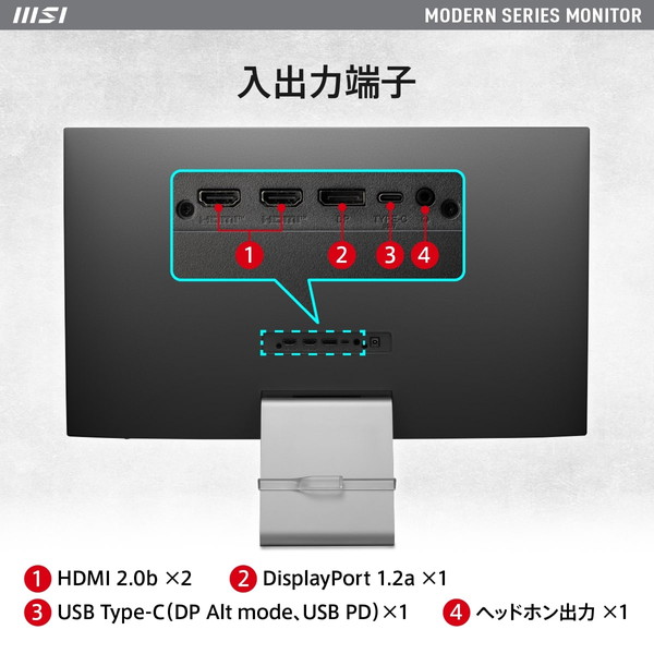 ��������å���ʥǥ�����ȱ�������������ͻ�礵�����ӥ��ͥ�������˥��� MSI Modern MD271UL 27����� 4K UHD(3,840��2,160) IPS�ѥͥ� ��ե�å���졼��60Hz ����®��4ms(GTG) ������ե�å��� �֥롼�饤�ȥ��å�