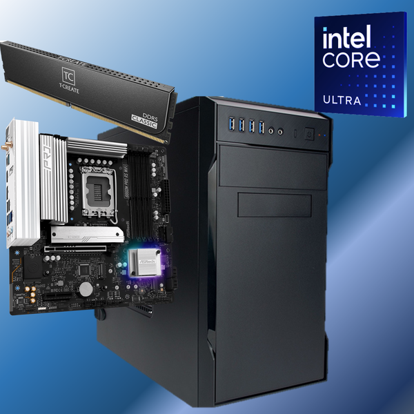 デスクトップパソコン 組み立てキット (Core Ultra5 235/メモリ:DDR5 16GB(16GBx1)/SSD:1TB NVMe/HDD:-/電源:500W 80PLUS BRONZE/グラボ:-) Tamatebako-435873 玉手箱 EN067