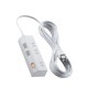 ELECOM エレコム T-IS01-2350WH 電源タップ 延長コード 5m コンセント 3個口 ほこりシャッター 極性対応 絶縁キャップ 雷ガード 個別スイッチ スイングプラグ ホワイト 【キャンセル不可・北海道沖縄離島配送不可】