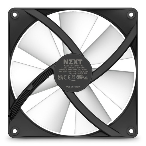 NZXT ケースFAN F140 RGB CORE RF-C14SF-B1 【キャンセル不可・北海道沖縄離島配送不可】-お取り寄せ-