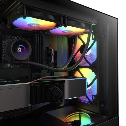 NZXT ケースFAN F140 RGB CORE RF-C14SF-B1 【キャンセル不可・北海道沖縄離島配送不可】-お取り寄せ-