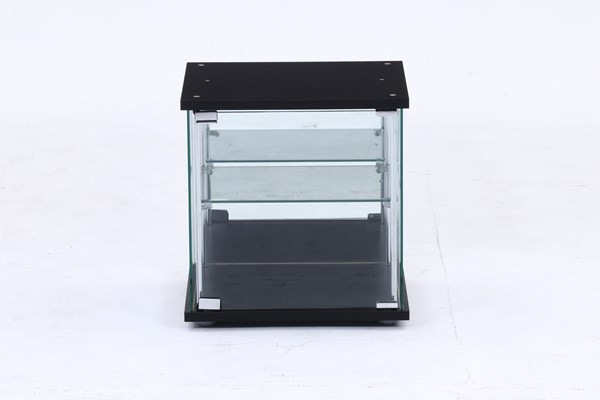 不二貿易 ガラスコレクションボックス BK TMG-G165 BK 商品コード99474【代引・日時指定・キャンセル不可・北海道沖縄離島配送不可】 -お取リ寄せ-