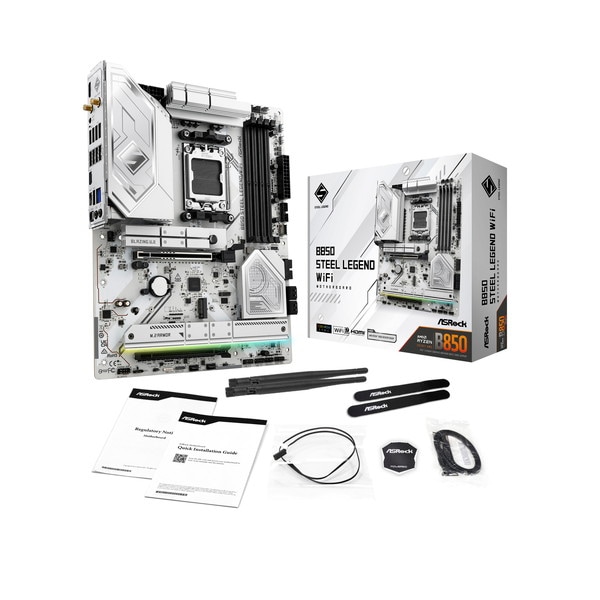 ASRock ޥܡ B850 Steel Legend WiFi AM5 AMD B850 ATX DDR5 ڥ󥻥Բġ̳ƻΥԲġ