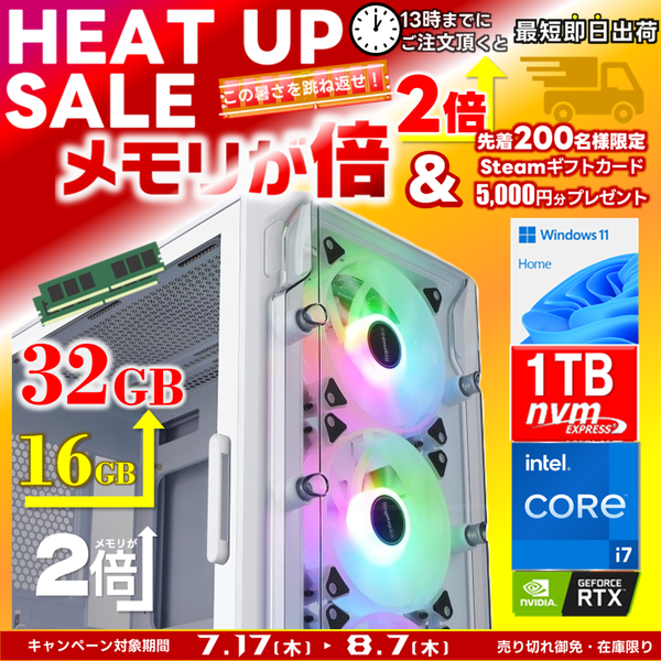 - û¨в- (Core i7 14700F/:DDR4 16GB(16GBx1)/SSD:1TB M.2 Gen4/HDD:-/Ÿ:550W 80PLUS Bronze/:RTX4060Ti 8GB /Win11Home) Katamen-439744 ߲ǽ BTOѥ LUXWWeb