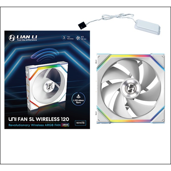 LIAN LI �磻��쥹 ARGB�ե��� UF-SL120-WLS-1W ���ž ���󥰥�ѥå� 120mm �ۥ磻�� �ڥ���󥻥��Բġ��̳�ƻ����Υ�������Բġ�