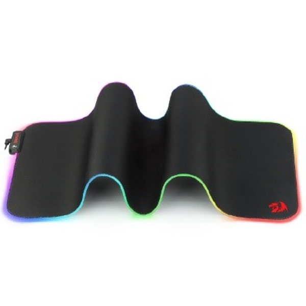 REDRAGON RGB発光 大判マウスパッド (XLサイズ) NEPTUNE X P033TI ブラック 【キャンセル不可・北海道沖縄離島配送不可】 -お取り寄せ-