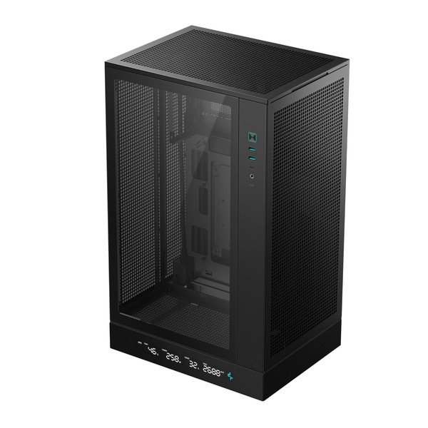 DeepCool PC������ CH270 DIGITAL R-CH270-BKNDM0-G-1  Mini-ITX/Micro-ATX�б� �ߥ˥�� �ǥ�����ѥͥ� �֥�å� �ڥ���󥻥��Բġ��̳�ƻ����Υ�������Բġ�