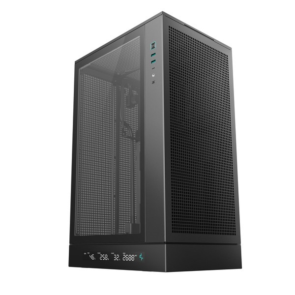 DeepCool PC������ CH270 DIGITAL R-CH270-BKNDM0-G-1  Mini-ITX/Micro-ATX�б� �ߥ˥�� �ǥ�����ѥͥ� �֥�å� �ڥ���󥻥��Բġ��̳�ƻ����Υ�������Բġ�
