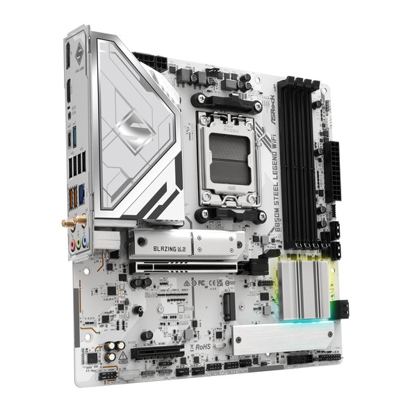 ASRock マザーボード B850M Steel Legend WiFi AM5 AMD B850 MicroATX DDR5 【キャンセル不可・北海道沖縄離島配送不可】
