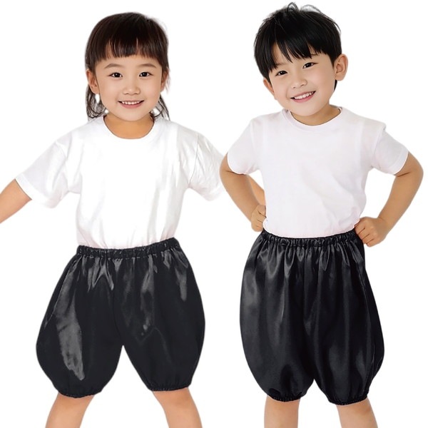 ARTEC アーテック ソフトサテン かぼちゃパンツ Cサイズ 黒 衣装ベース 運動会 発表会 イベント 15054 【キャンセル不可・北海道沖縄離島配送不可】 -お取り寄せ品-