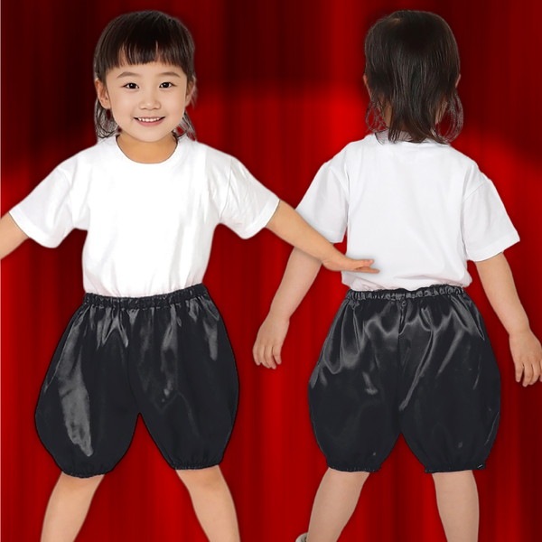 ARTEC アーテック ソフトサテン かぼちゃパンツ Cサイズ 黒 衣装ベース 運動会 発表会 イベント 15054 【キャンセル不可・北海道沖縄離島配送不可】 -お取り寄せ品-