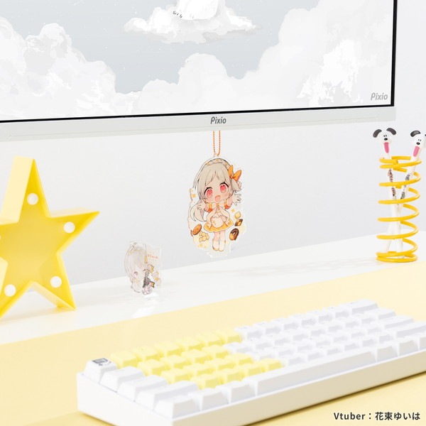 Pixio HDMIコネクタストラップ White ホワイト PXCSH1WH-O モニター下スペース活用 推し活 端子保護【キャンセル不可・北海道沖縄離島配送不可】