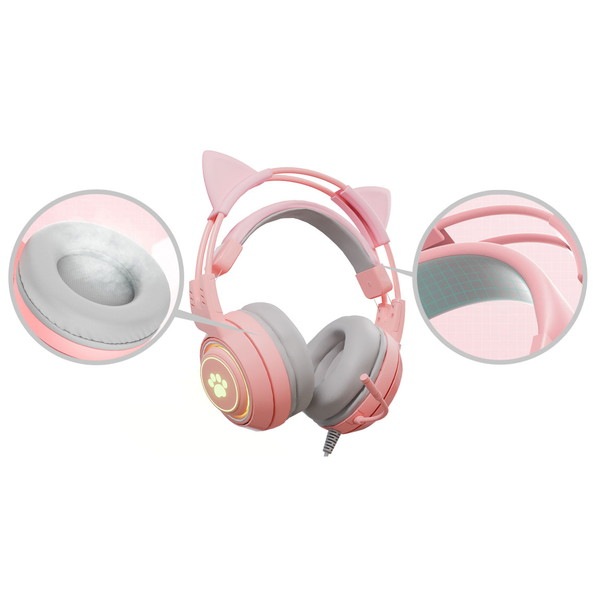 AREA ǭ���إåɥե��� �ѡ��ץ� MS-MIMI01-PU ǭ����æ/����Ĵ��/�ޥ����ߥ塼�Ȳ�ǽ RGBȯ�� �����ꥢ �ڥ���󥻥��Բġ��̳�ƻ����Υ�������Բġ� -������-