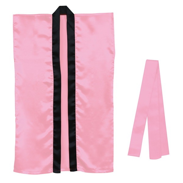 ARTEC アーテック ソフトサテンロングハッピ L 桃(ハチマキ付) 品番 18447 運動会・発表会・イベント 【キャンセル不可・北海道沖縄離島配送不可】 -お取り寄せ-