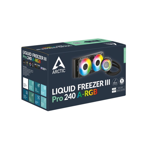 4895265000225 ARCTIC Liquid Freezer III Pro 240 A-RGB Black