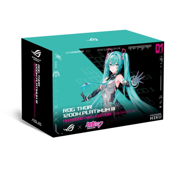 0199291125629 ASUS PC電源 ROG-THOR-1200P3-MIKU 初音ミクモデル ROG