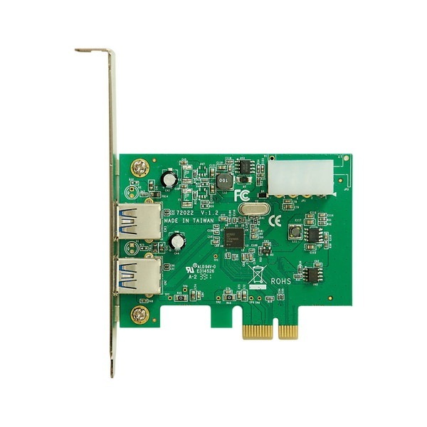 ���ͻָ� Renesas���� ��PD720202��� USB3.2 Gen1(USB3.0) Type-A x2 ���󥿡��ե����� (PCI-Express x1) USB3.0-PCIE-P2 �ڥ���󥻥��Բġ��̳�ƻ����Υ�������Բġ�