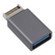 AINEX アイネックス USB-026 フロントUSB Type-Cヘッダー USB3.0 Aメス変換アダプタ PC パソコン パーツ【キャンセル不可・北海道沖縄離島配送不可】 -お取り寄せ-