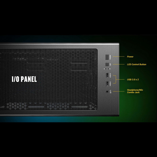 Antec PCケース AX85 ARGB ファン4基標準搭載 ATX/Micro-ATX/ITX対応 裏配線スペース採用 ミドルタワー ブラック 【キャンセル不可・北海道沖縄離島配送不可】