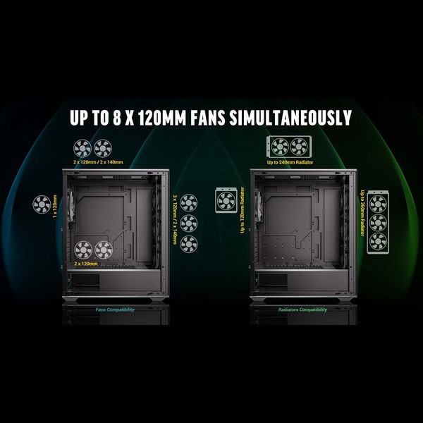 Antec PCケース AX85 ARGB ファン4基標準搭載 ATX/Micro-ATX/ITX対応 裏配線スペース採用 ミドルタワー ブラック 【キャンセル不可・北海道沖縄離島配送不可】