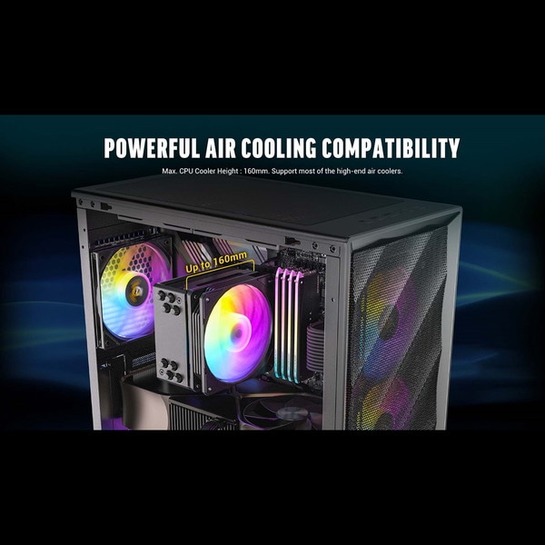 Antec PCケース AX85 ARGB ファン4基標準搭載 ATX/Micro-ATX/ITX対応 裏配線スペース採用 ミドルタワー ブラック 【キャンセル不可・北海道沖縄離島配送不可】