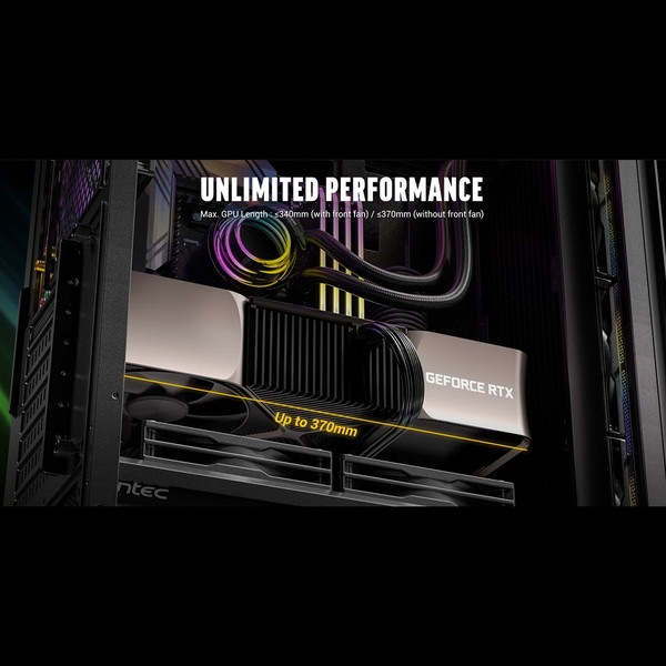 Antec PCケース AX85 ARGB ファン4基標準搭載 ATX/Micro-ATX/ITX対応 裏配線スペース採用 ミドルタワー ブラック 【キャンセル不可・北海道沖縄離島配送不可】