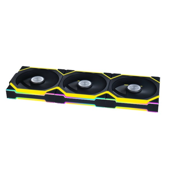 LIAN LI �磻��쥹 ARGB�ե��� UF-SL120-WLS-3B ���ž �ȥ�ץ�ѥå� 120mm �֥�å� �ڥ���󥻥��Բġ��̳�ƻ����Υ�������Բġ�