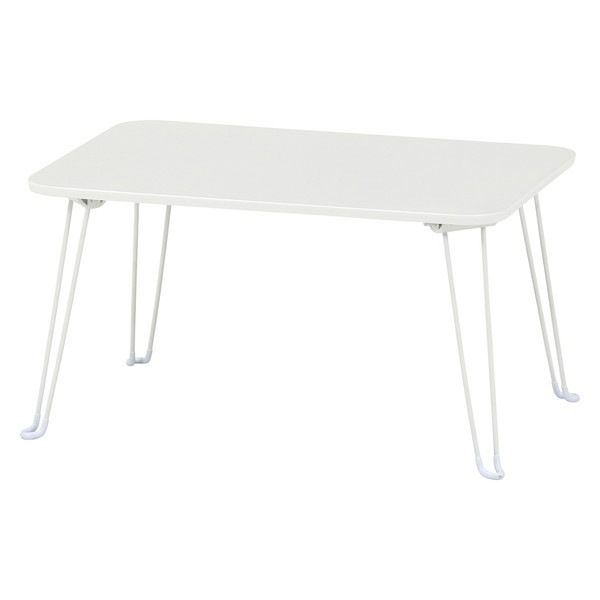 不二貿易 くすみカラーテーブル クレール 6040 ホワイト 商品コード85379 【代引・日時指定・キャンセル不可・北海道沖縄離島配送不可】 -お取リ寄せ-