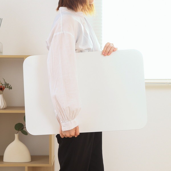 不二貿易 くすみカラーテーブル クレール 6040 ホワイト 商品コード85379 【代引・日時指定・キャンセル不可・北海道沖縄離島配送不可】 -お取リ寄せ-