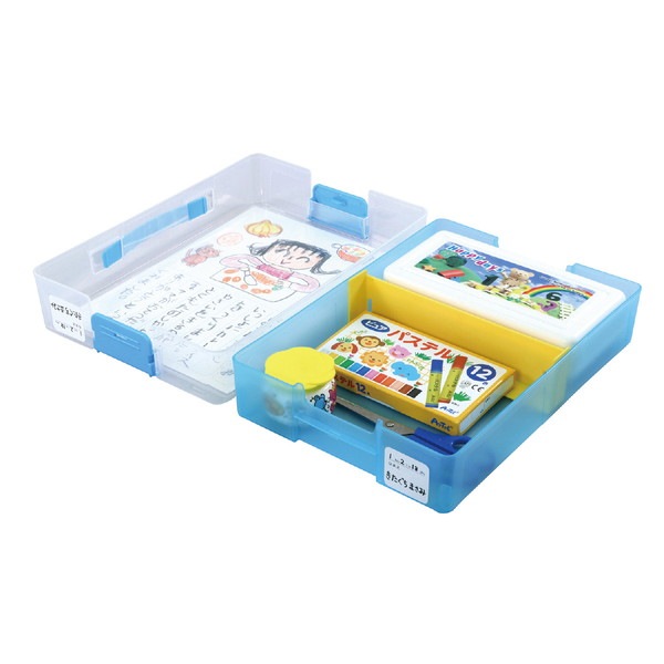 ARTEC アーテック A4おどうぐばこ クリアブルー 文具 3701 【キャンセル不可・北海道沖縄離島配送不可】-お取り寄せ品-