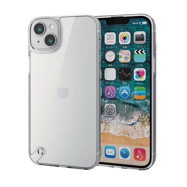 ELECOM ���쥳�� PM-A22BHVCKCR iPhone 14 Plus ������ ���С� �ϥ��֥�å� �Ѿ׷� Ķ�׷�ۼ� ����� ���ȥ�åץۡ����� ��Ʃ�� �ˤ��߷� ���ꥢ�ڥ���󥻥��Բġ��̳�ƻ����Υ�������Բġ�