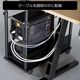 Bauhutte ゲーミングデスク ケーブルマスター 脚部 BHD-CM-BK 配線整理 簡単掃除 選べる天板 ブラック ※脚部と天板は別売りです 【代引・日時指定・キャンセル不可・北海道沖縄離島配送不可】 -メーカー直送- ※メーカー在庫欠品中