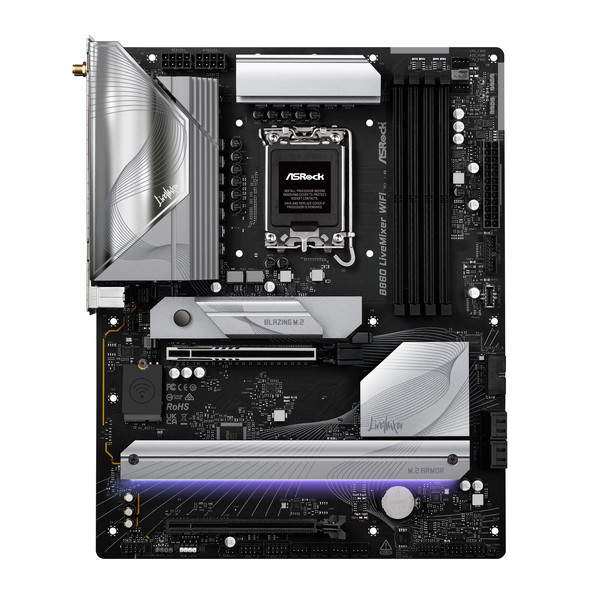 4711581490147 ASRock マザーボード B860 LiveMixer WiFi LGA1851 
