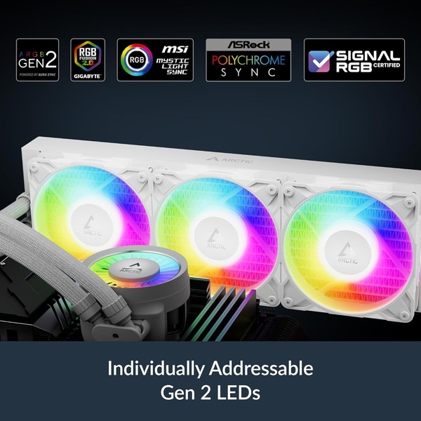 ARCTIC ����CPU�����顼 Liquid Freezer III Pro 360 A-RGB White �ۥ磻�� ACFRE00188A�ڥ���󥻥��Բġ��̳�ƻ����Υ�������Բġ� -������-