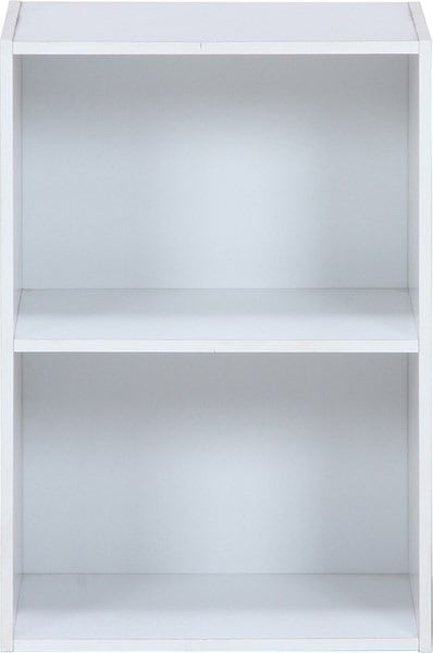 不二貿易 カラーボックス2段 WH HP643 商品コード96502【代引・日時指定・キャンセル不可・北海道沖縄離島配送不可】 -お取リ寄せ-