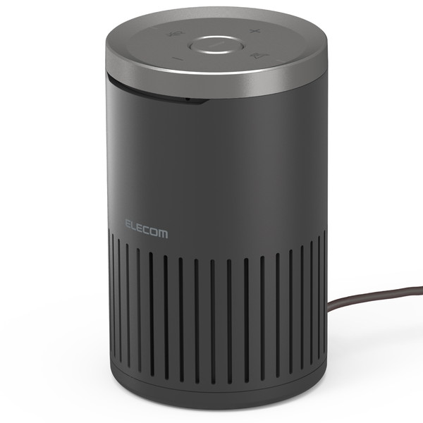 ELECOM エレコム HS-SP02BK スピーカーフォン マイクスピーカー 有線 USB接続 会議用 ノイズリダクション ハウリング抑制 エコーキャンセラー 音量調整最適化 ブラック【キャンセル不可・北海道沖縄離島配送不可】