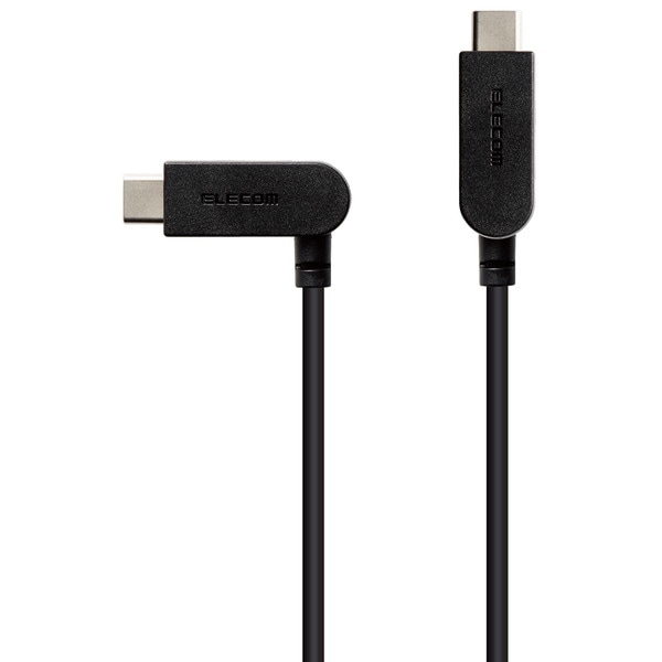 ELECOM ���쥳�� MPA-CCSW20BK USB Type-C to USB Type-C�����̎ގ� USB Power Delivery�б� �����ݎ��ގ��Ȏ����� ����90�ٲ�ž 2.0m �̎ގ׎����ڥ���󥻥��Բġ��̳�ƻ����Υ�������Բġ�