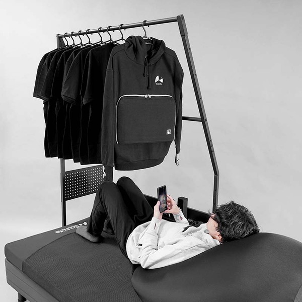 Bauhutte バウヒュッテ ベッドハンガーラック ブラック BHB-1000HR 【代引・日時指定・キャンセル不可・北海道沖縄離島配送不可】 -メーカー直送- ※メーカー在庫潤沢