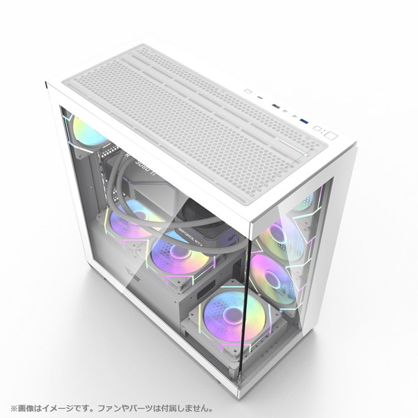 darkFlash PC������ DS900 White DS900-WHITE+TYPE-C �ߥɥ륿� �ԥ顼�쥹 ATX/Micro-ATX/Mini-ITX �ڥ���󥻥��Բġ��̳�ƻ����Υ�������Բġ� -������-
