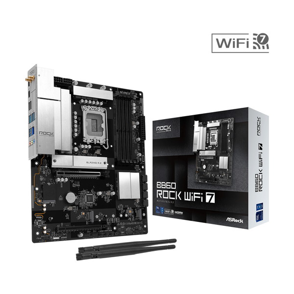 ASRock �ޥ����ܡ��� B860 Rock WiFi 7 / LGA1851 / ATX / DDR5 �ڥ���󥻥��Բġ��̳�ƻ����Υ�������Բġ�