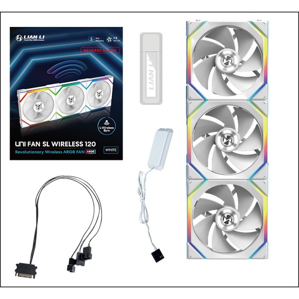 LIAN LI �磻��쥹 ARGB�ե��� UF-RS-SL120-WLS-3W �ղ�ž �ȥ�ץ�ѥå� 120mm �ۥ磻�� �ڥ���󥻥��Բġ��̳�ƻ����Υ�������Բġ�