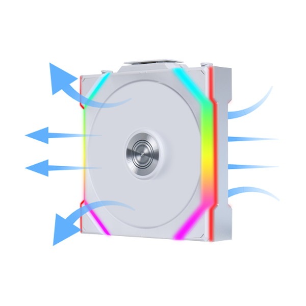 LIAN LI �磻��쥹 ARGB�ե��� UF-RS-SL120-WLS-3W �ղ�ž �ȥ�ץ�ѥå� 120mm �ۥ磻�� �ڥ���󥻥��Բġ��̳�ƻ����Υ�������Բġ�