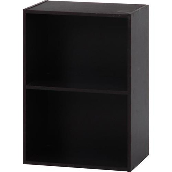 不二貿易 カラーボックス2段 BR HP643BR 商品コード96503【代引・日時指定・キャンセル不可・北海道沖縄離島配送不可】 -お取リ寄せ-
