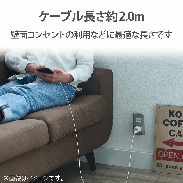 ELECOM ���쥳�� MPA-UALPS20SV Lightning�����̎ގ� ����ѵ� ���َЎ��Ȏ��� 2.0m ���َʎގ� �ڥ���󥻥��Բġ��̳�ƻ����Υ�������Բġ�