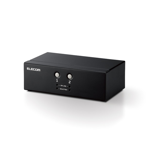 ELECOM ���쥳�� KVM-NVXSN2 KVM�����å� �ѥ�����2�� ���ش� �ǥ����ץ쥤ü�� VGA / �ޥ����������ܡ���ü�� USB PS/2 �� Windows 11 macOS �б� �� �Х��ѥ��ư�ڥ���󥻥��Բġ��̳�ƻ����Υ�������Բġ�